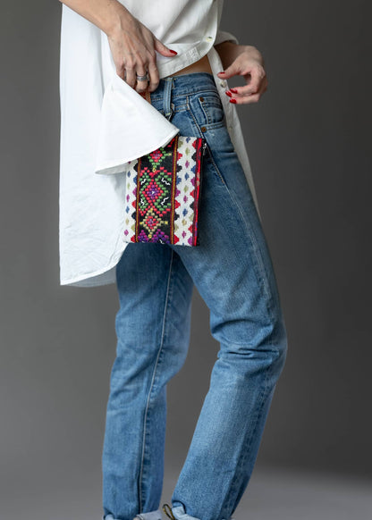 Village street style bag - Vibrant geometric